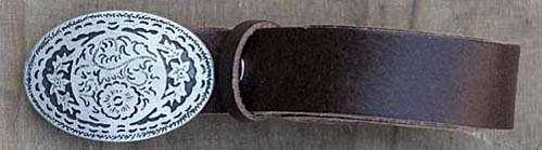 Cintura da Bambino da 3 Cm. Colore Marrone.