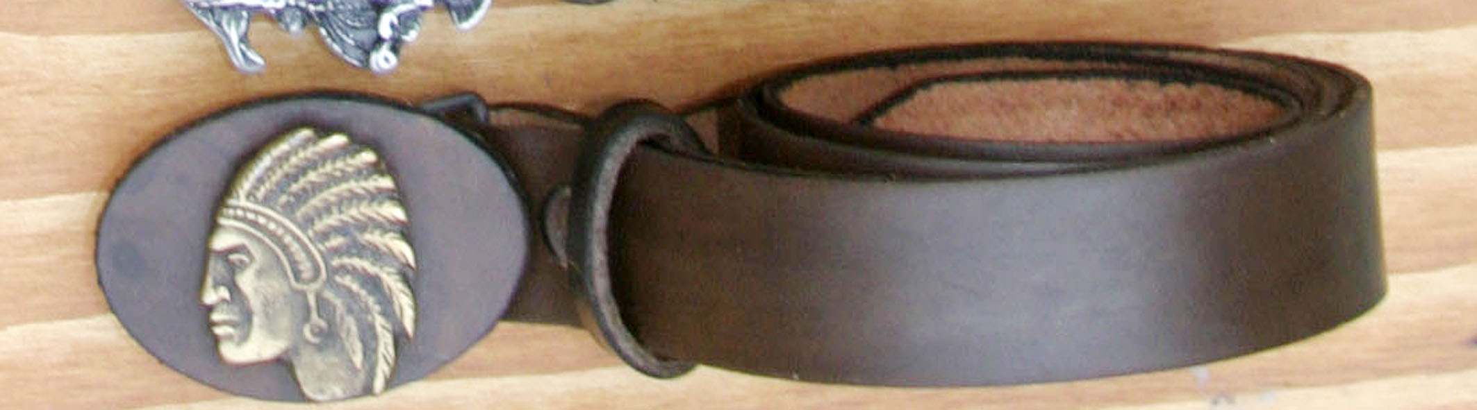 Cintura da Bambino,In Cuoio,Colore Marrone